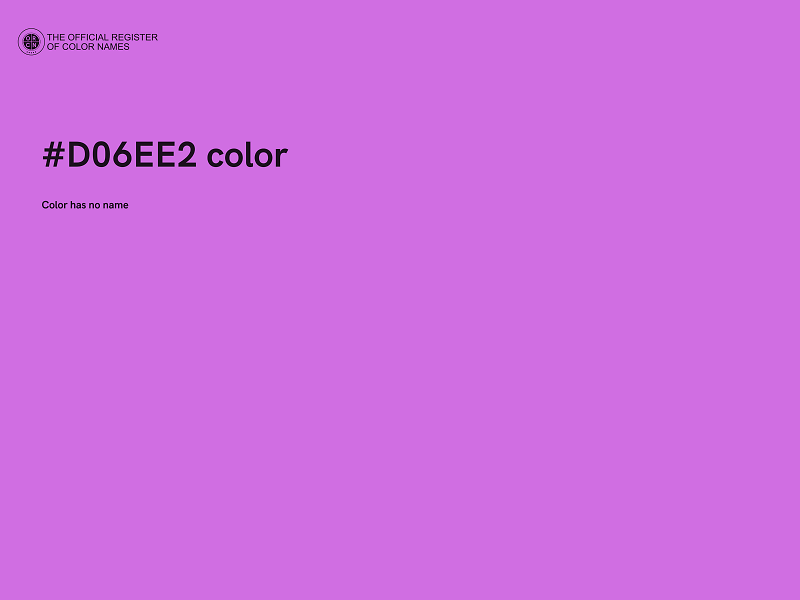 #D06EE2 color image