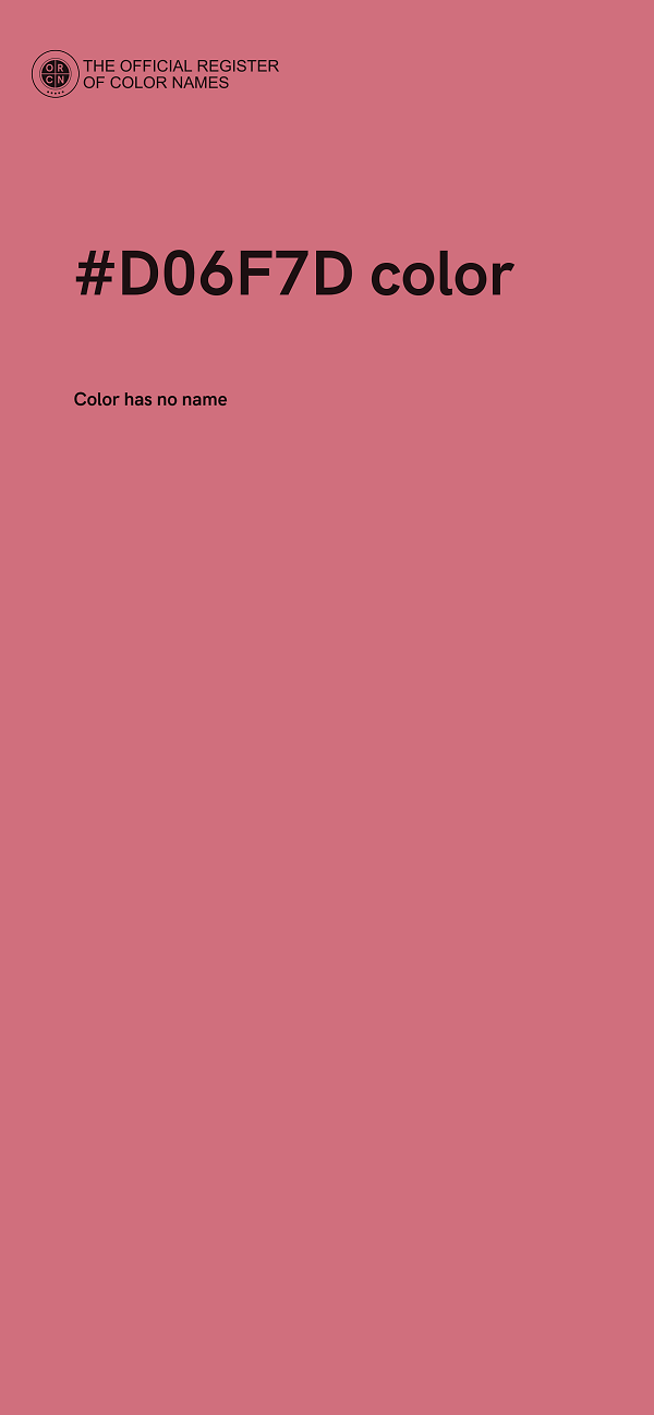 #D06F7D color image