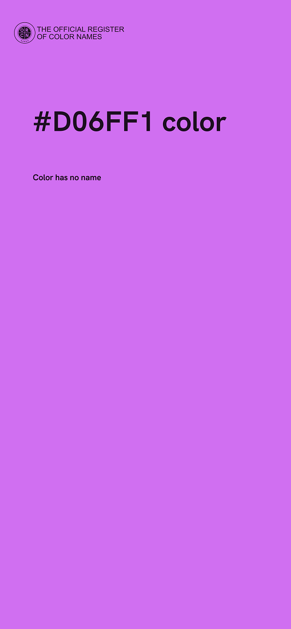 #D06FF1 color image