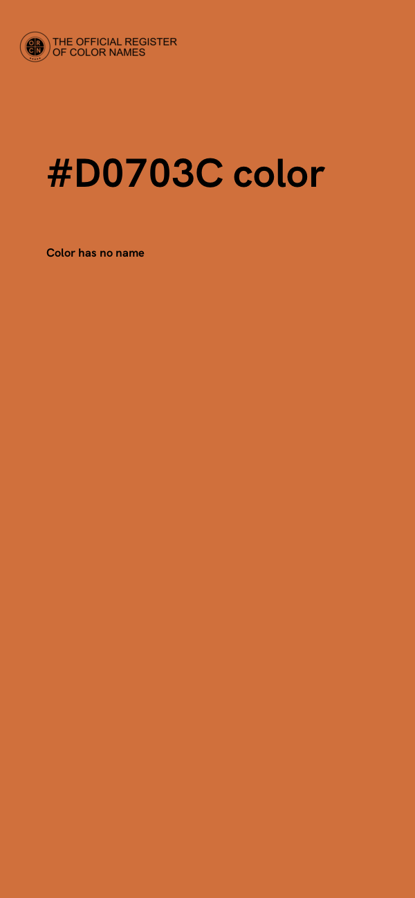 #D0703C color image