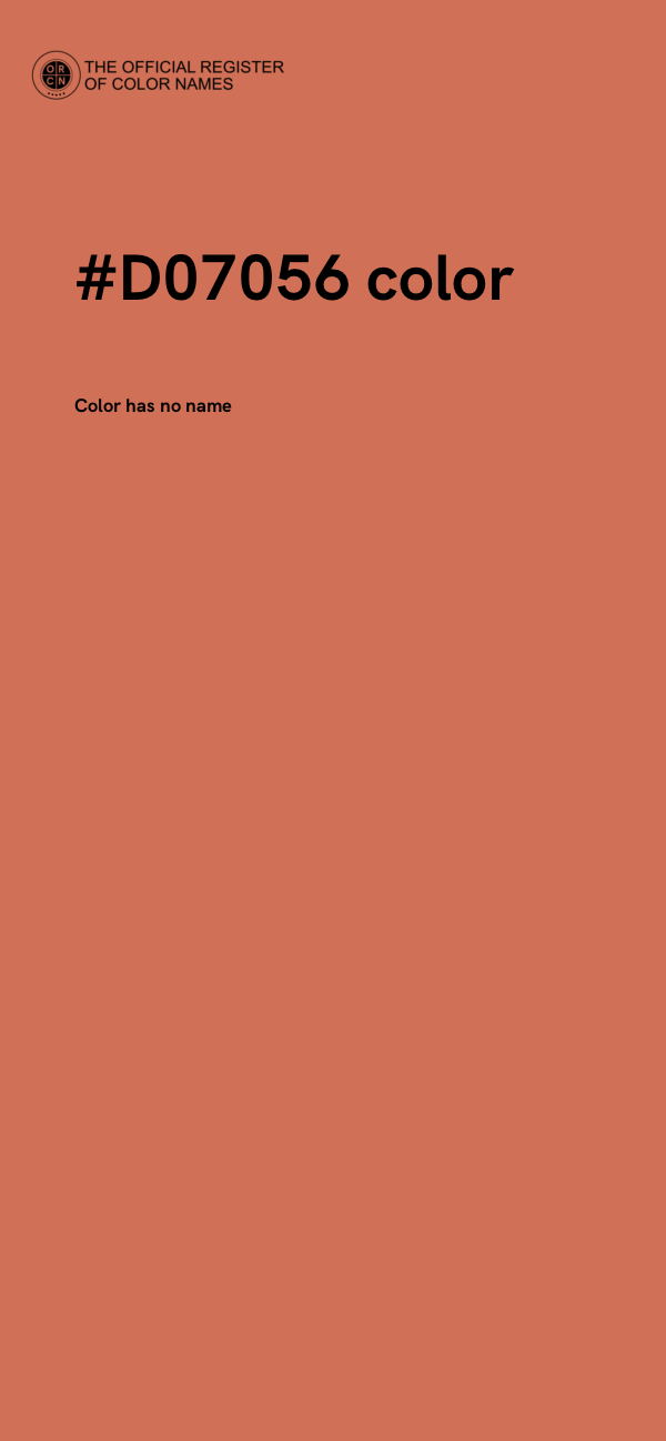 #D07056 color image