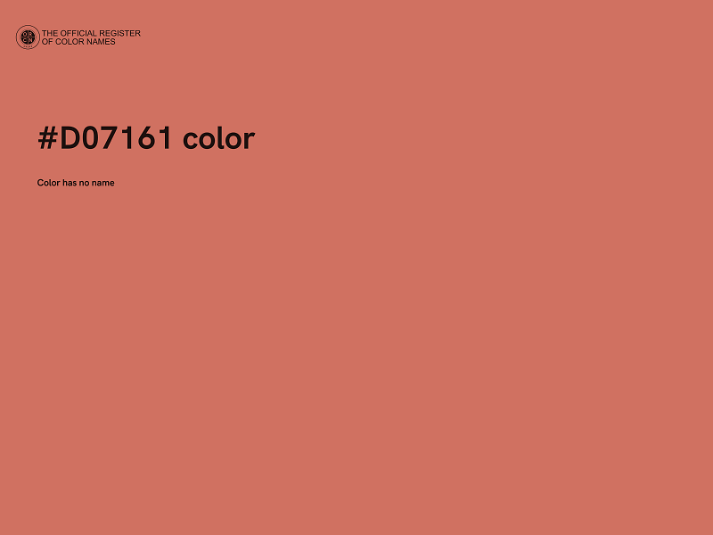 #D07161 color image