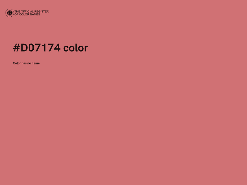 #D07174 color image