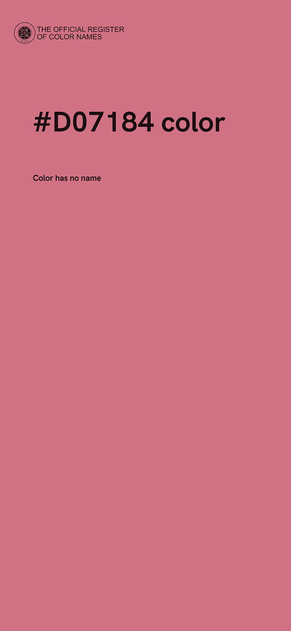 #D07184 color image