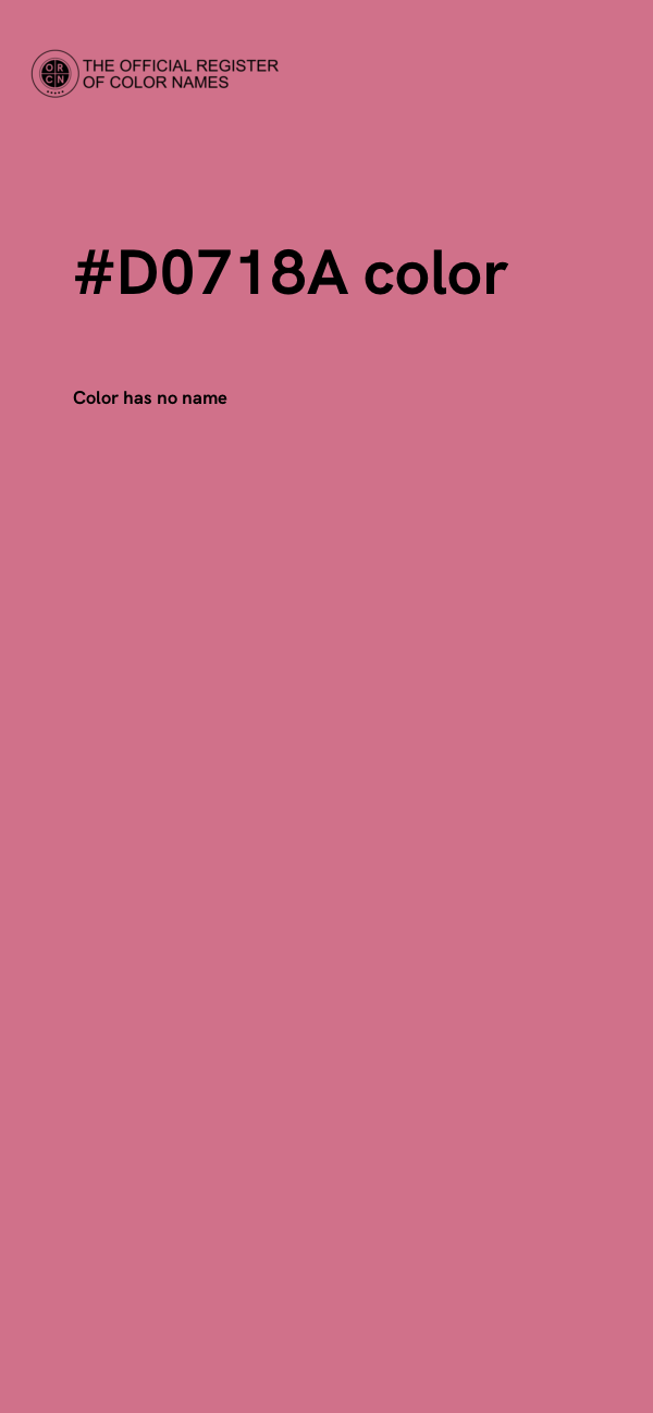 #D0718A color image