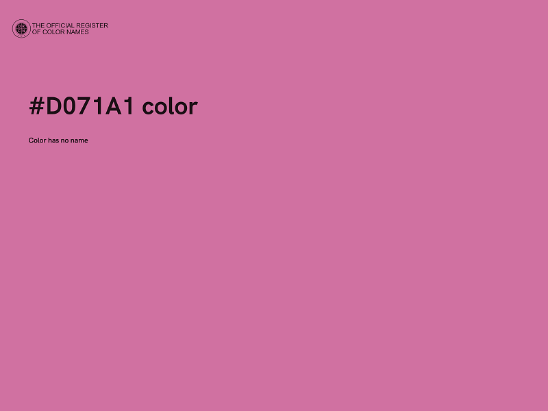 #D071A1 color image
