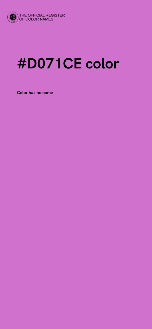 #D071CE color image