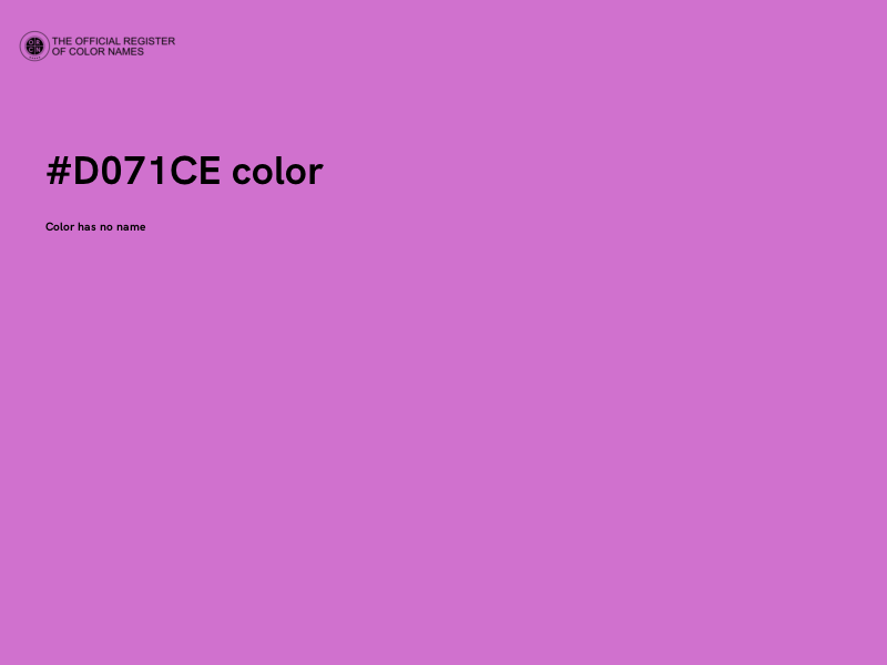 #D071CE color image
