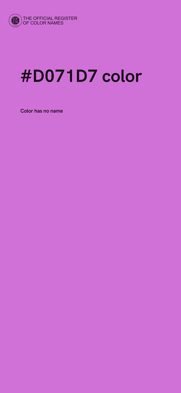 #D071D7 color image