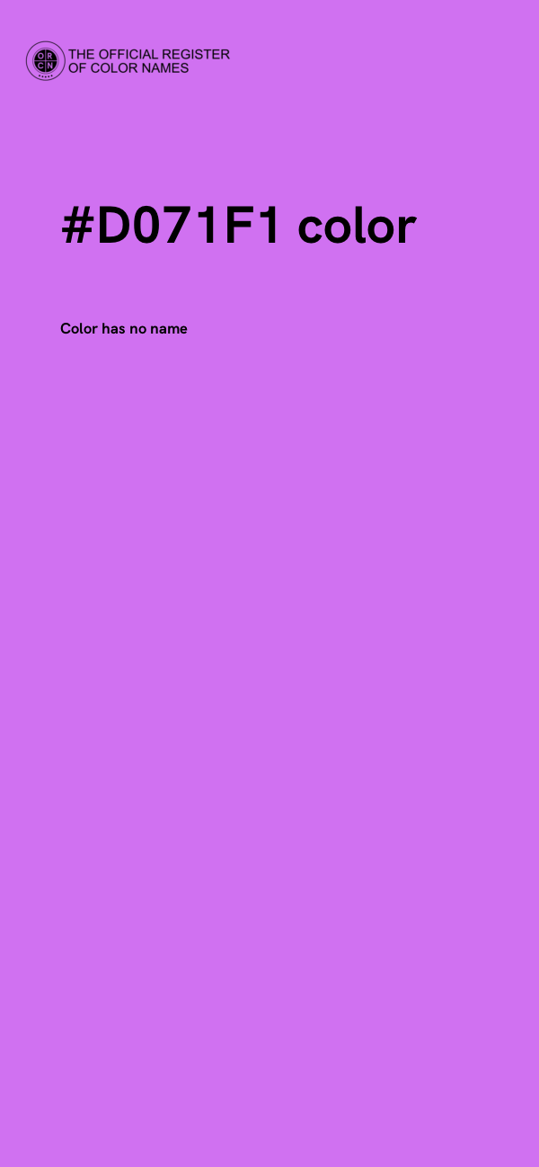 #D071F1 color image