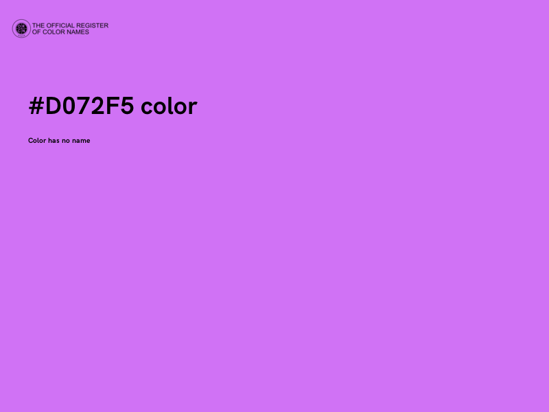 #D072F5 color image