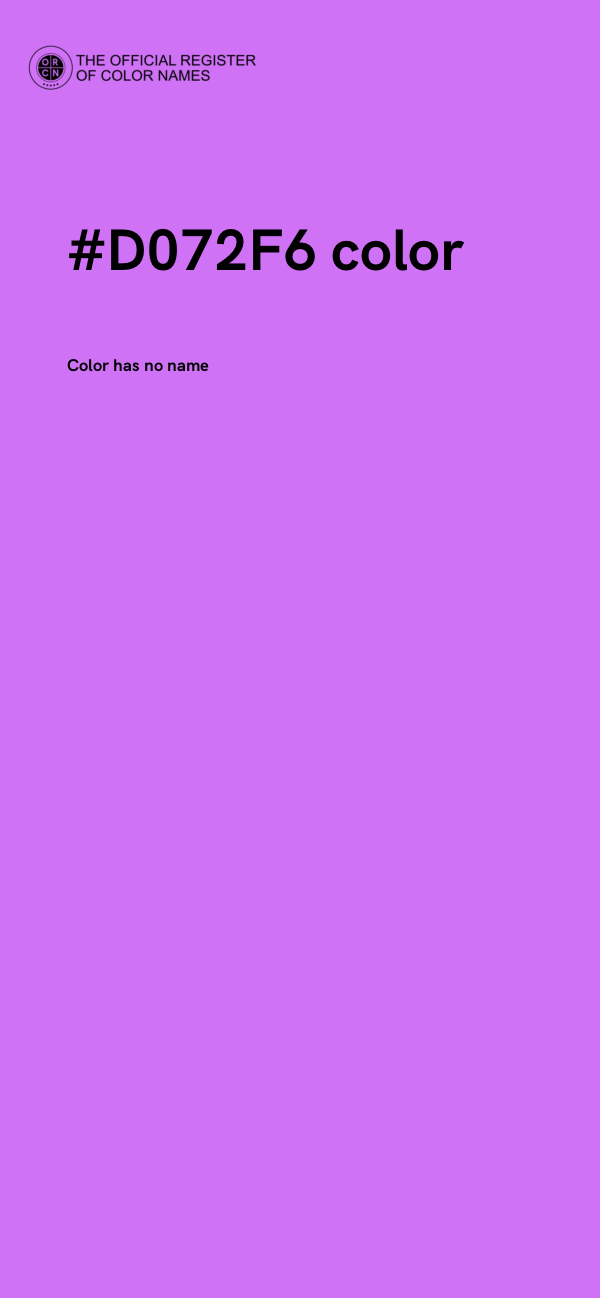 #D072F6 color image