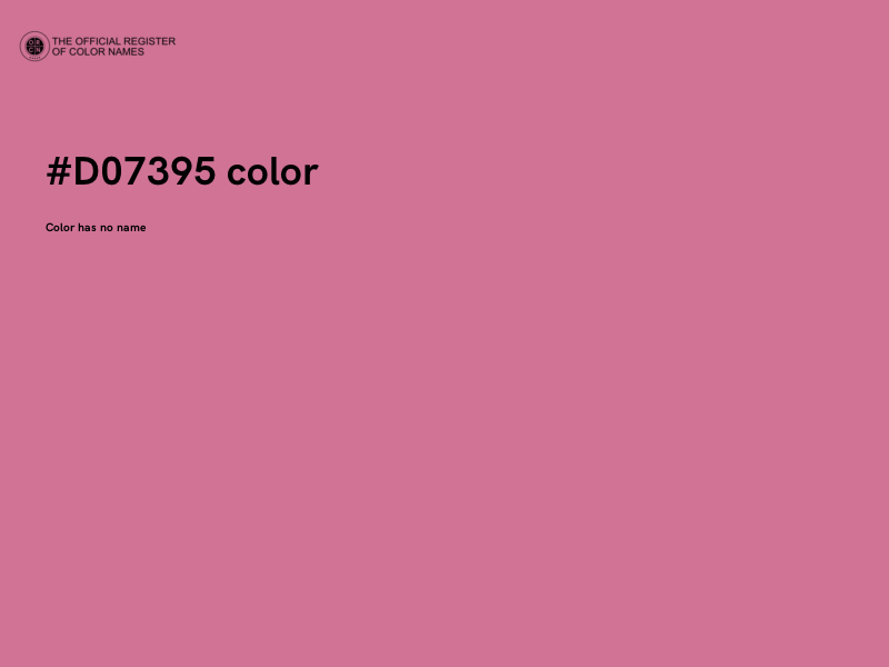 #D07395 color image