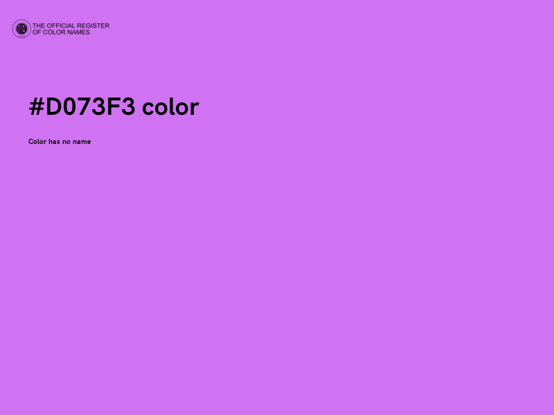 #D073F3 color image