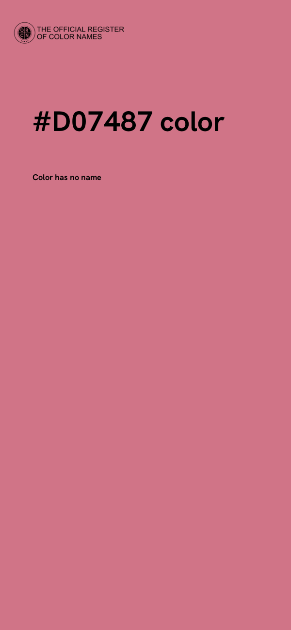 #D07487 color image
