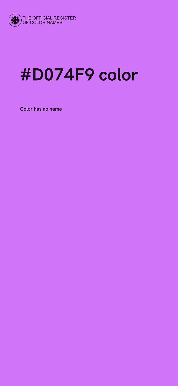 #D074F9 color image