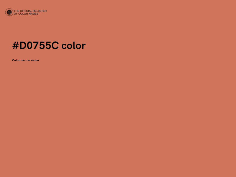 #D0755C color image