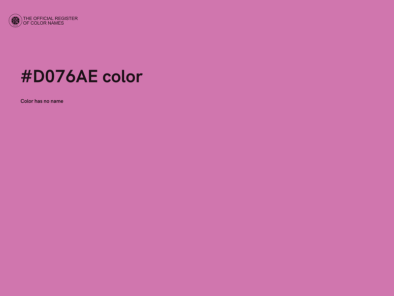 #D076AE color image