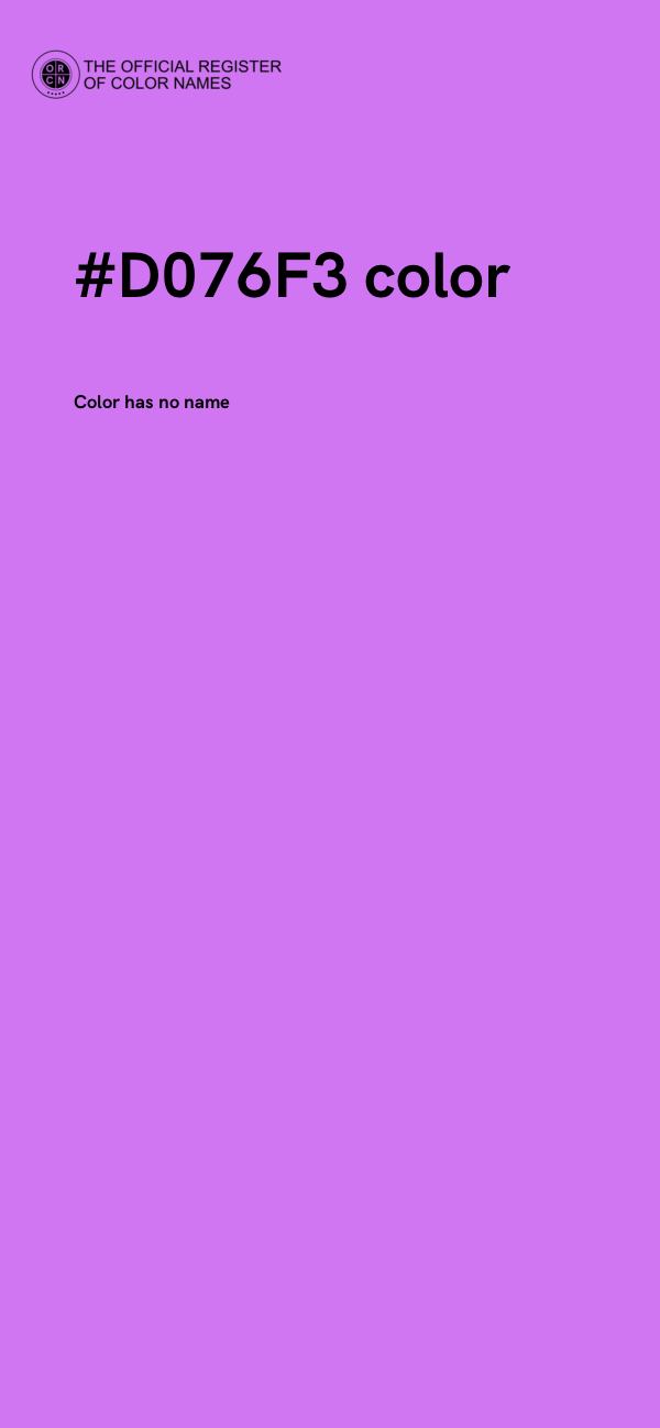 #D076F3 color image