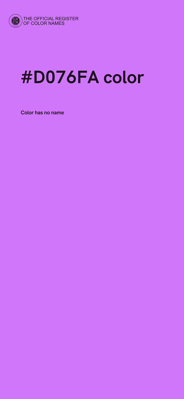 #D076FA color image