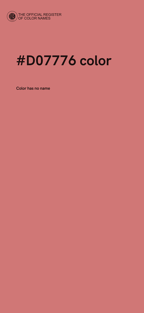 #D07776 color image