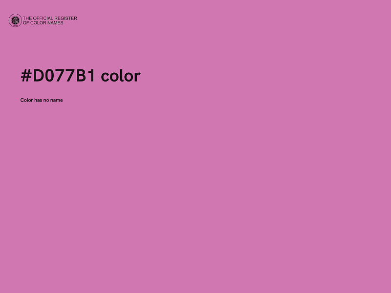 #D077B1 color image