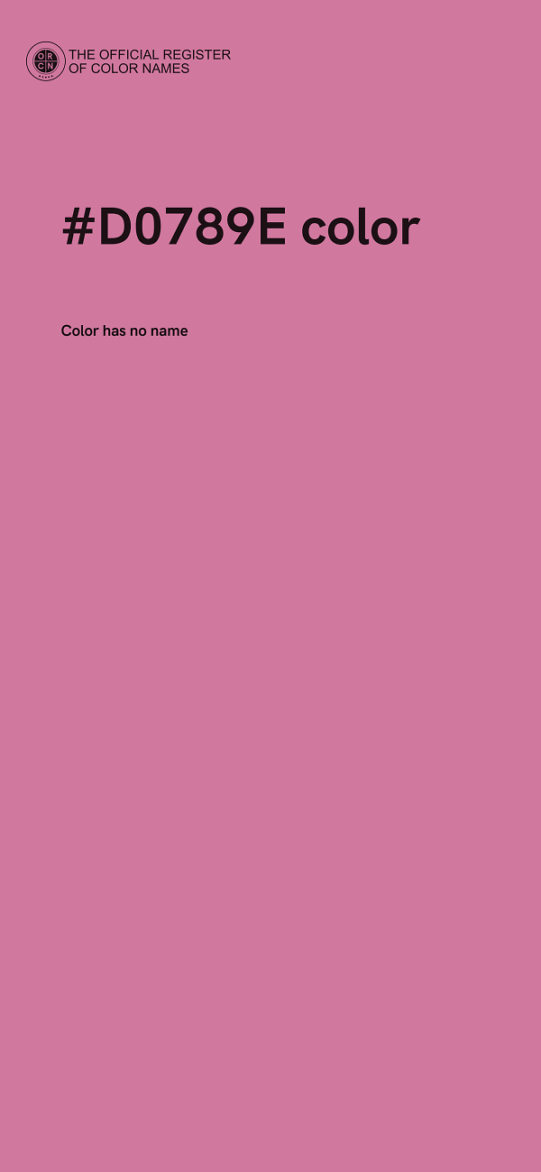 #D0789E color image