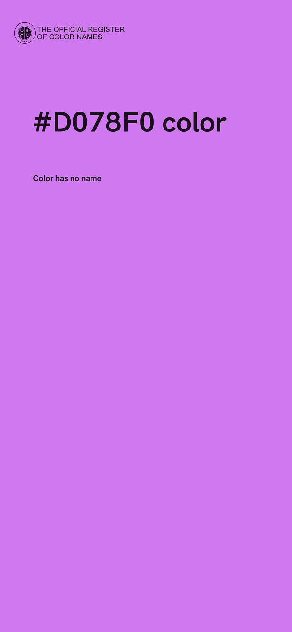 #D078F0 color image