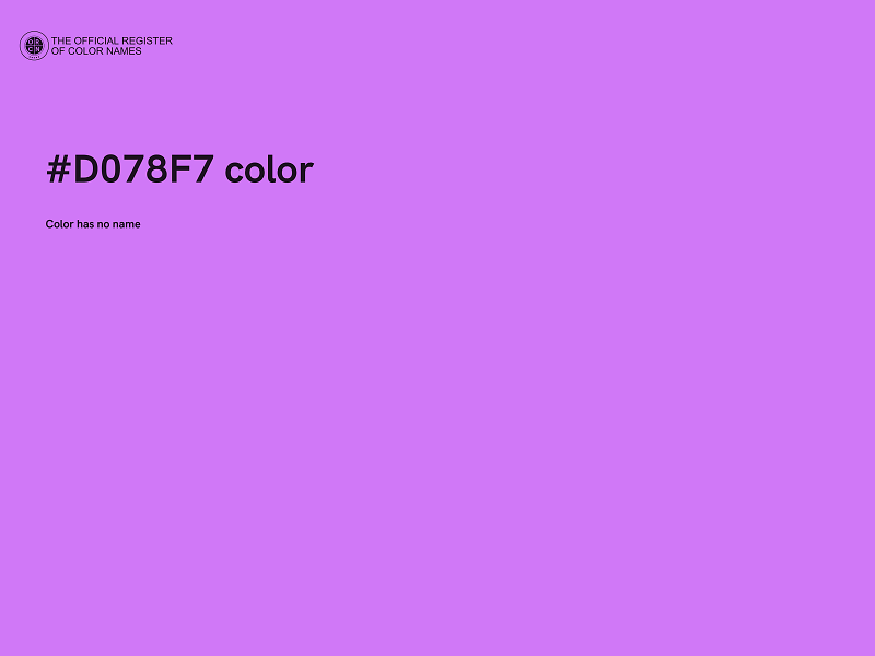 #D078F7 color image