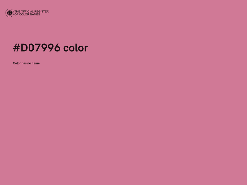 #D07996 color image