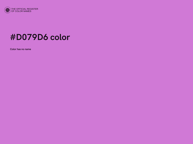 #D079D6 color image