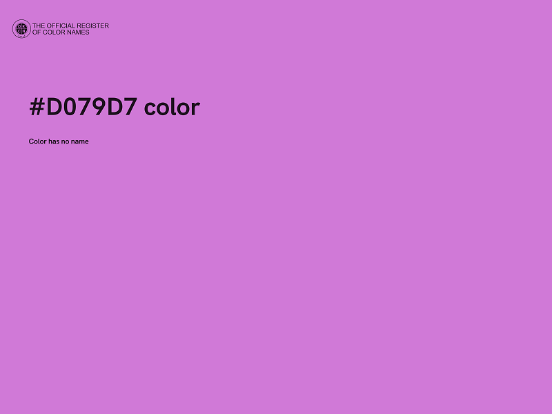 #D079D7 color image