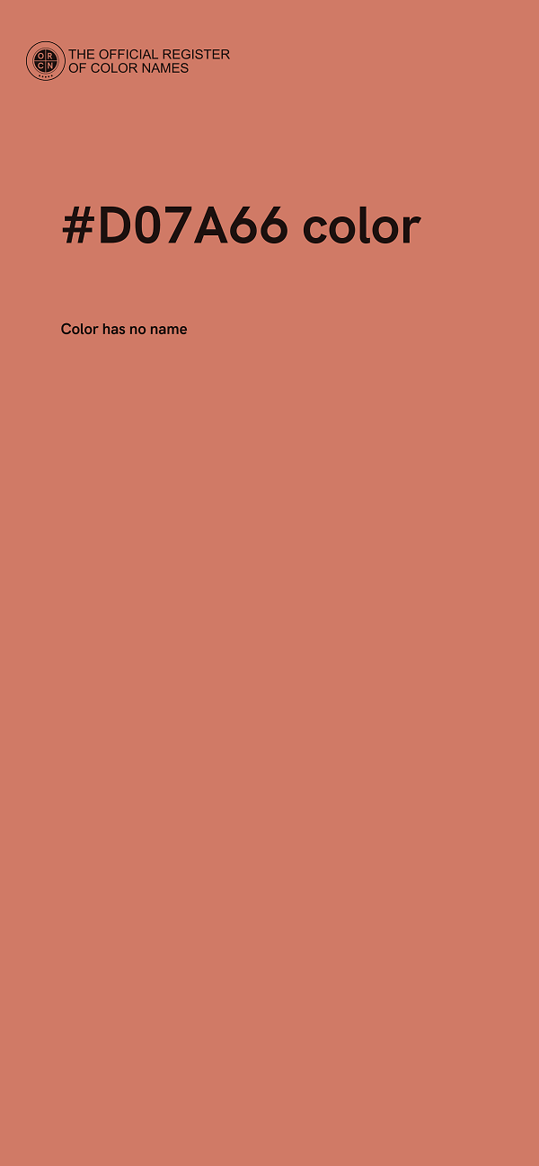 #D07A66 color image