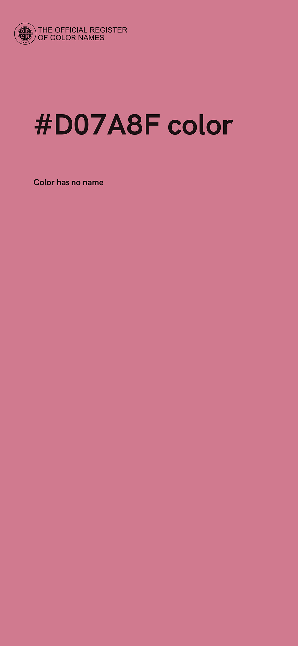 #D07A8F color image