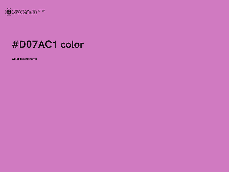 #D07AC1 color image