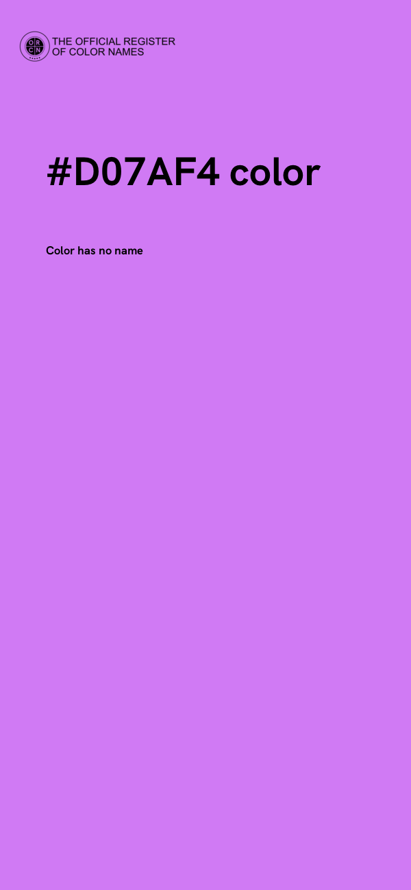 #D07AF4 color image