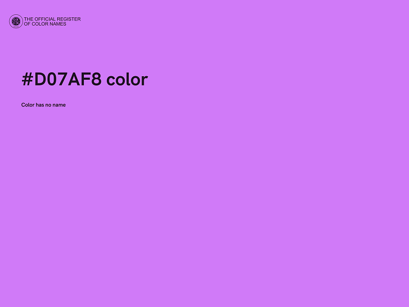 #D07AF8 color image