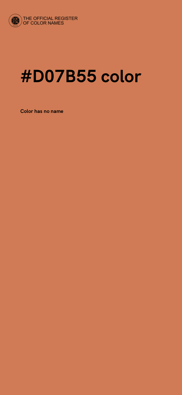 #D07B55 color image