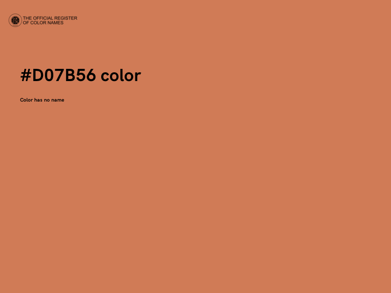 #D07B56 color image
