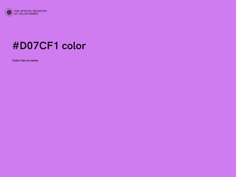 #D07CF1 color image