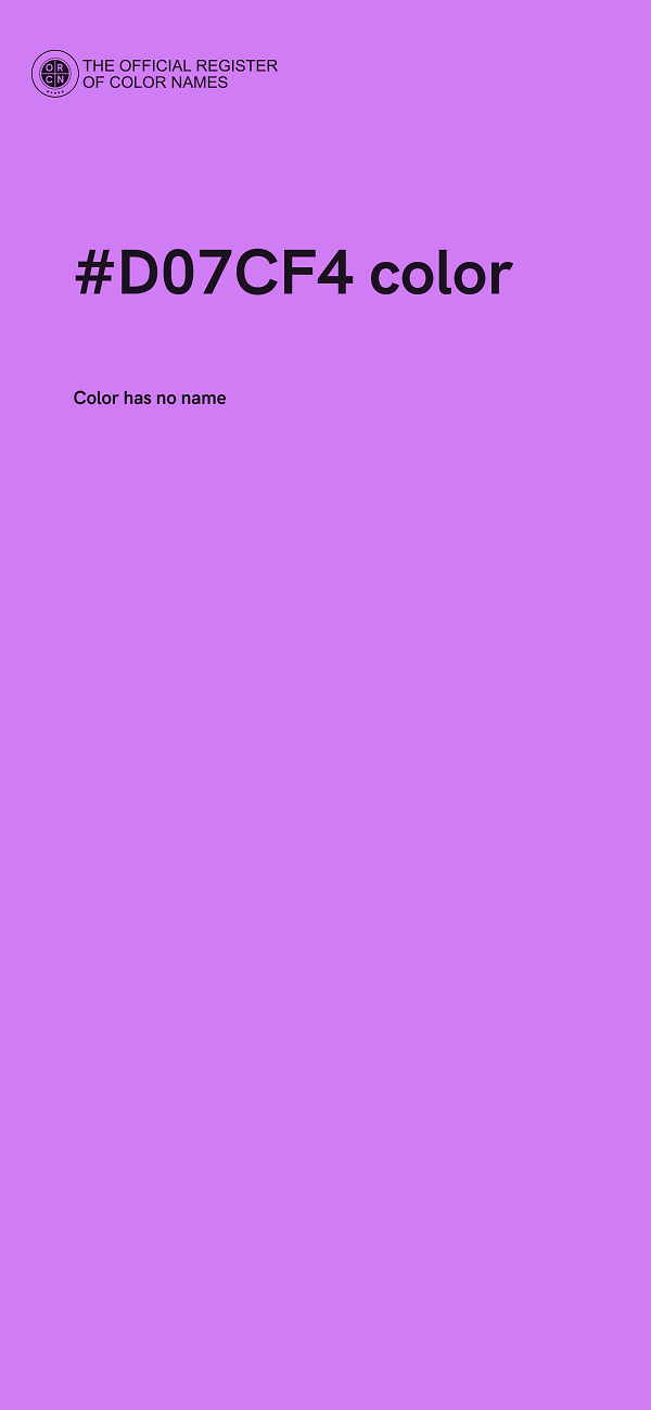 #D07CF4 color image