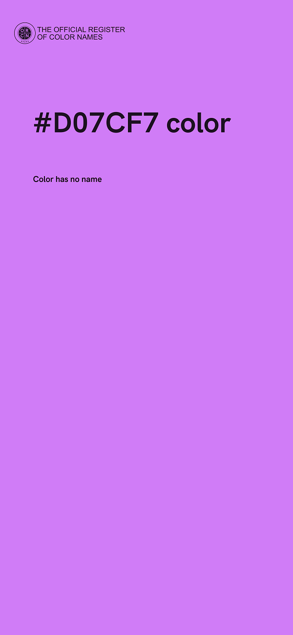#D07CF7 color image