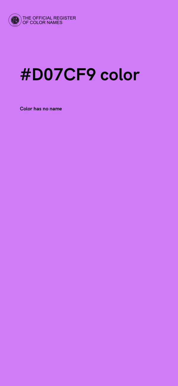 #D07CF9 color image