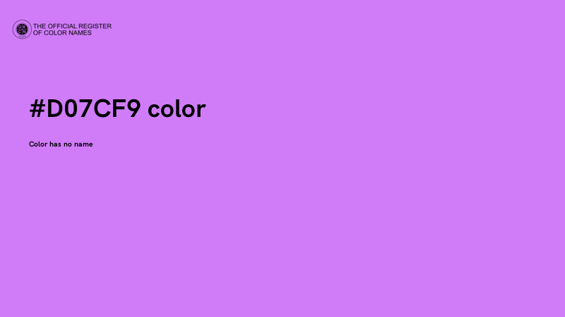 #D07CF9 color image