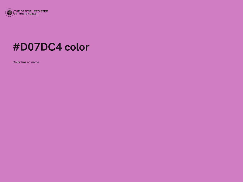 #D07DC4 color image