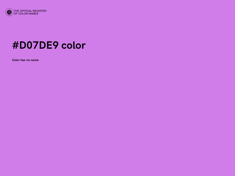 #D07DE9 color image