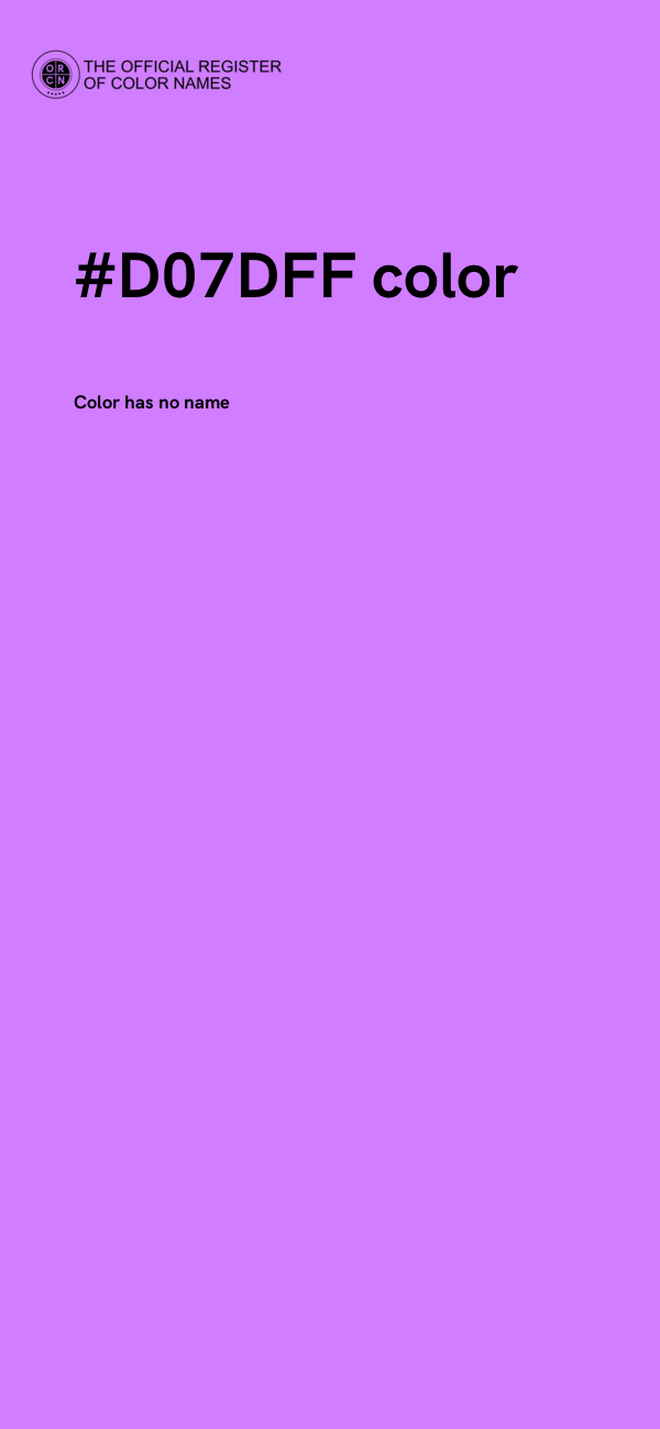 #D07DFF color image
