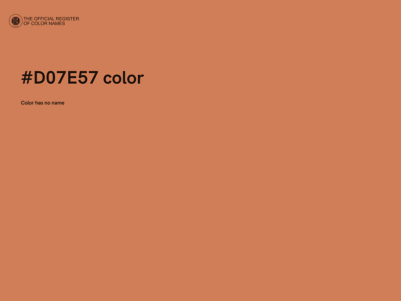 #D07E57 color image