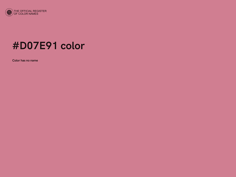 #D07E91 color image