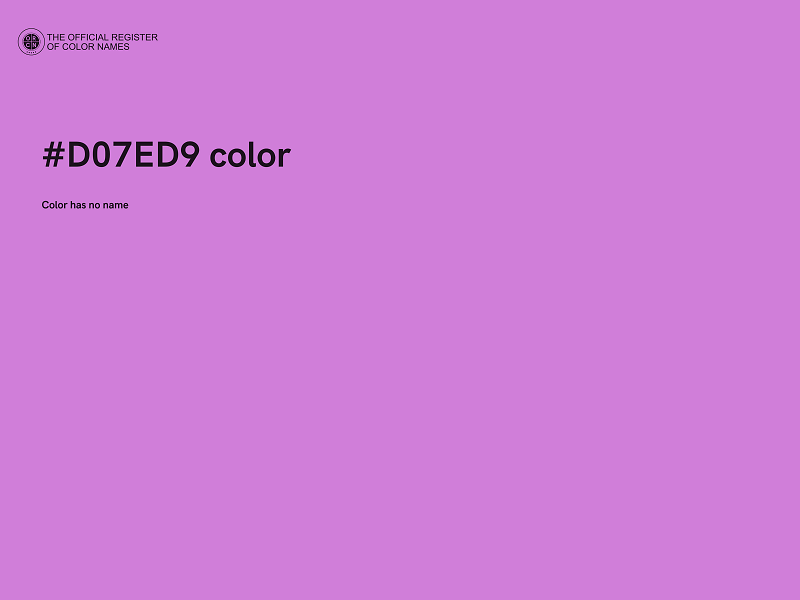 #D07ED9 color image